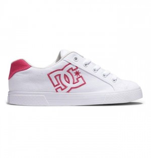 Basket DC Shoes Chelsea Femme Blanche Rose | JHXE-47368