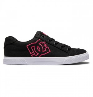 Basket DC Shoes Chelsea Femme Noir Rose Noir | FZXL-18497