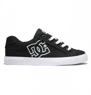 Basket DC Shoes Chelsea Femme Noir Turquoise Clair | CHLE-42857