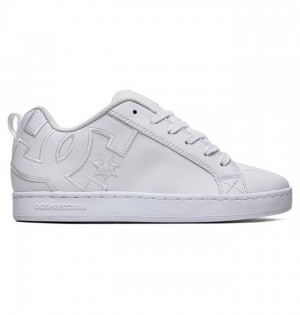 Basket DC Shoes Court Graffik Femme Blanche Blanche Blanche | RVGD-15394