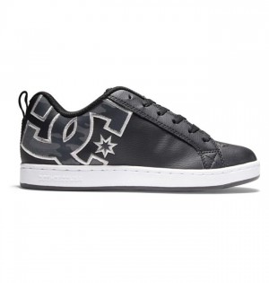 Basket DC Shoes Court Graffik Femme Noir Camouflage | AZHB-19863