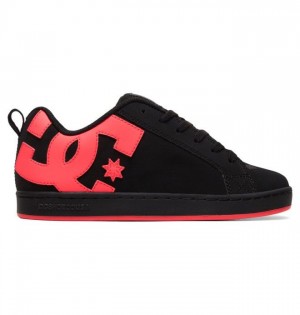 Basket DC Shoes Court Graffik Femme Noir Rose | CVJS-51803
