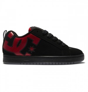Basket DC Shoes Court Graffik Homme Noir Rouge | HRFV-24316