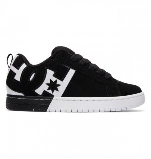 Basket DC Shoes Court Graffik Homme Noir Blanche Noir | CGEA-73146