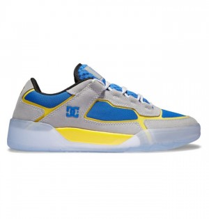 Basket DC Shoes Hongo Metric Homme Grise Bleu Jaune | YVGK-40265