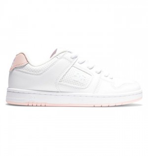 Basket DC Shoes Manteca 4 Femme Blanche Rose | ZOKX-91478