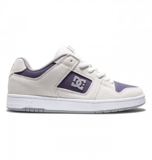 Basket DC Shoes Manteca 4 Homme Blanche Violette Bordeaux | QMUD-09861