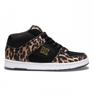 Basket DC Shoes Manteca 4 MID Mid-Top Femme Leopard | JUWZ-92170