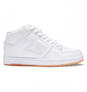 Basket DC Shoes Manteca 4 MID Mid-Top Femme Blanche | VTGK-67342