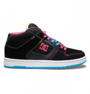 Basket DC Shoes Manteca 4 MID Mid-Top Femme Noir Multicolore | WRPG-91485