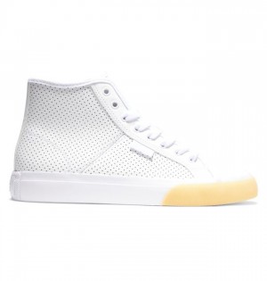 Basket DC Shoes Manual HI High-Top Femme Blanche | SRMQ-97236