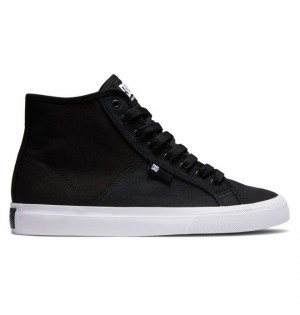 Basket DC Shoes Manual HI High-Top Refibra Homme Noir Blanche | TUSC-32701