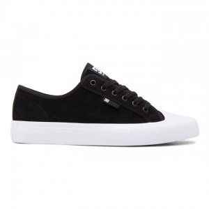 Basket DC Shoes Manual RT S Suede Skate Homme Noir Blanche | CTRS-01874