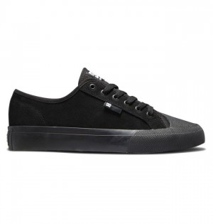 Basket DC Shoes Manual RT S Suede Skate Homme Noir | ECMZ-24956