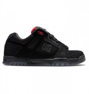 Basket DC Shoes Stag Homme Noir Grise Rouge | WEQC-13270