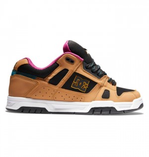 Basket DC Shoes Stag Homme Noir Marron Vert | AJXE-14503