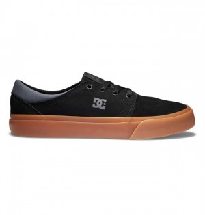 Basket DC Shoes Trase Suede Homme Noir Grise Blanche | DRBM-47236