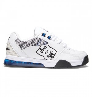 Basket DC Shoes Versatile Homme Blanche Bleu Royal Blanche | PZWB-90847