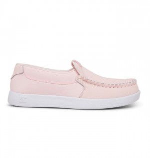 Basket DC Shoes Villain Slip On Femme Rose Clair | BDEU-24761