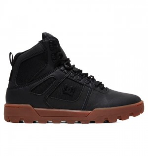 Botte Hiver DC Shoes Pure Hi Weather Resistant Winter Boots Homme Noir | ZLEG-91864