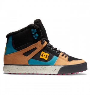 Botte Hiver DC Shoes Pure High-Top Winter Homme Noir Marron Noir | QCRZ-46027