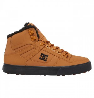 Botte Hiver DC Shoes Pure High-Top Winter Homme Marron Noir | TRMN-34952