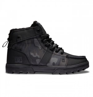 Botte Hiver DC Shoes Woodland Boots Winter Boots Homme Noir Noir Noir | BKAR-69214