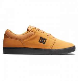 Chaussure Skate DC Shoes Crisis 2 Suede Homme Marron Noir | GOUS-67319