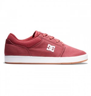 Chaussure Skate DC Shoes Crisis 2 Suede Homme Rouge | JGWS-34815