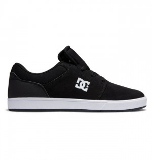 Chaussure Skate DC Shoes Crisis 2 Suede Homme Noir Blanche | XVOM-73862