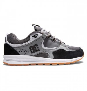 Chaussure Skate DC Shoes Kalis Lite Skate Homme Noir Grise Blanche | NDJF-29807