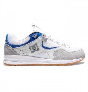 Chaussure Skate DC Shoes Kalis Lite Skate Homme Grise Bleu Blanche | OSGY-34185
