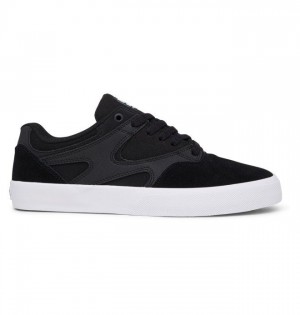 Chaussure Skate DC Shoes Kalis Vulc Homme Noir Blanche | NABP-42560
