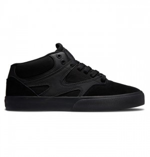 Chaussure Skate DC Shoes Kalis Vulc MID Mid-Top Homme Noir Noir Noir | TFGN-28513