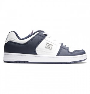 Chaussure Skate DC Shoes Manteca 4 Skate Homme Bleu Marine Blanche | AFGZ-19724
