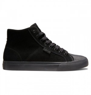 Chaussure Skate DC Shoes Manual Hi RT High Top Skate Homme Noir Noir | GDLE-03218