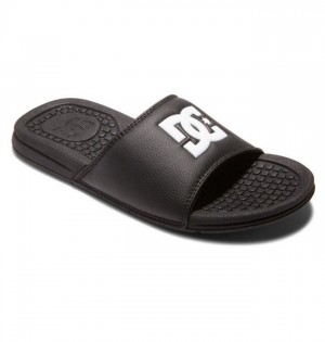 Claquette DC Shoes Bolsa Sandals Femme Noir Blanche | UWEH-40837