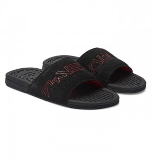 Claquette DC Shoes Star Wars Bolsa Slides Homme Noir Noir Rouge | QHUD-24675