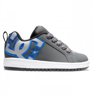 Court Graffik DC Shoes Court Graffik Enfant Grise Foncé Noir | MONW-10768