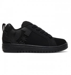 Court Graffik DC Shoes Court Graffik Enfant Noir Noir | YECT-67594
