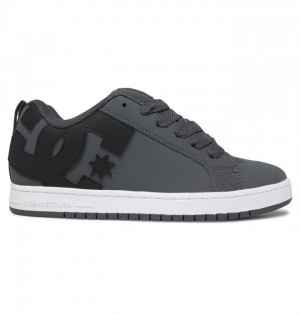 Essentials DC Shoes Court Graffik Homme Grise Noir Blanche | IZSO-74290