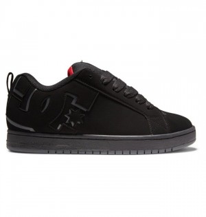 Essentials DC Shoes Court Graffik Homme Noir Rouge | MOCA-85036