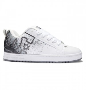 Essentials DC Shoes Court Graffik Homme Blanche | CBQM-21973