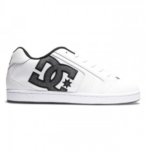 Essentials DC Shoes Net Homme Blanche Grise Foncé Blanche | DWZT-52084