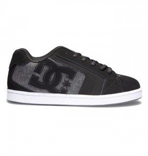 Essentials DC Shoes Net Homme Noir Noir Grise | KUYC-59286
