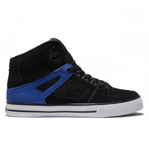 Essentials DC Shoes Pure High-Top Homme Noir Bleu | ERPT-61879