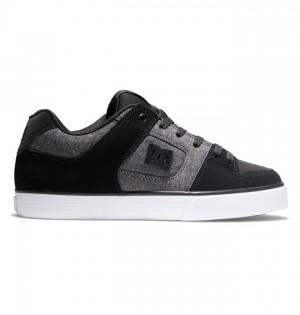 Essentials DC Shoes Pure Homme Noir Grise Noir | ONVT-67930