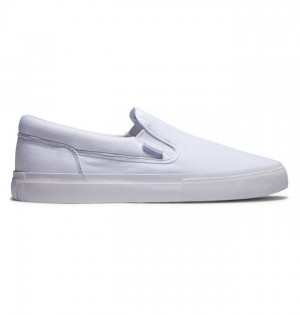 Mocassin DC Shoes Manual Slip-On Homme Blanche | LUMP-43980