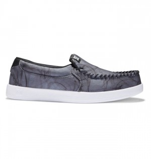 Mocassin DC Shoes Villain Slip-On Homme Noir | WISU-96782
