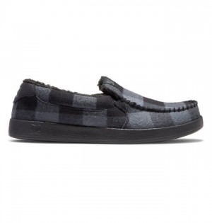 Mocassin DC Shoes Villain Winterized Slip On Homme Noir Grise | REGW-69742